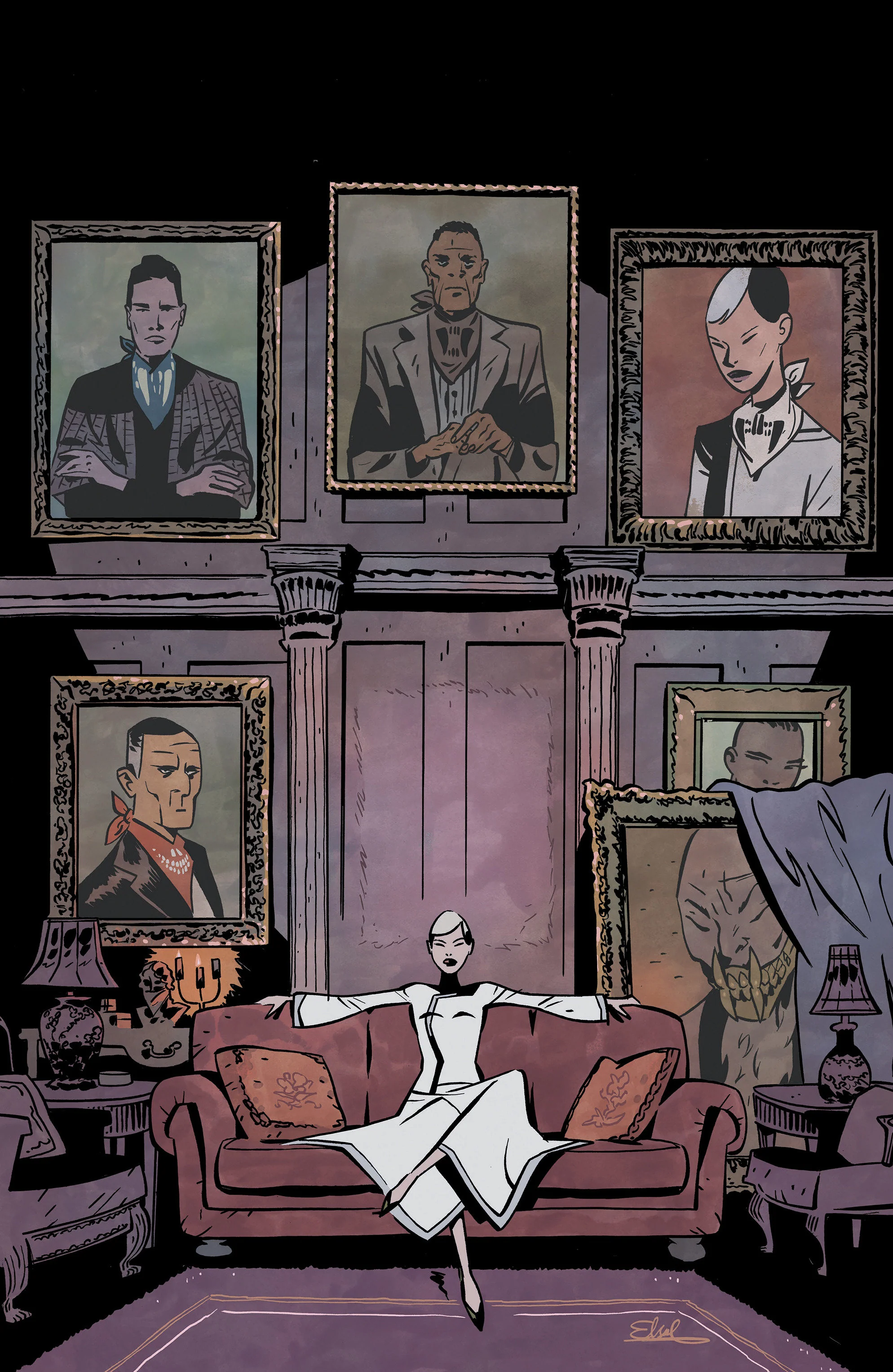 Fall Of The House Of Slaughter #1 C Variant (Full Art, Charretier)