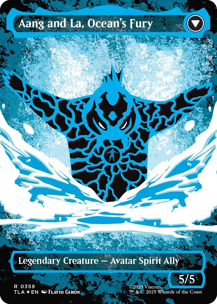Aang, Swift Savior (Borderless) (Neon Ink Foil) [Avatar: The Last Airbender] - Image 2