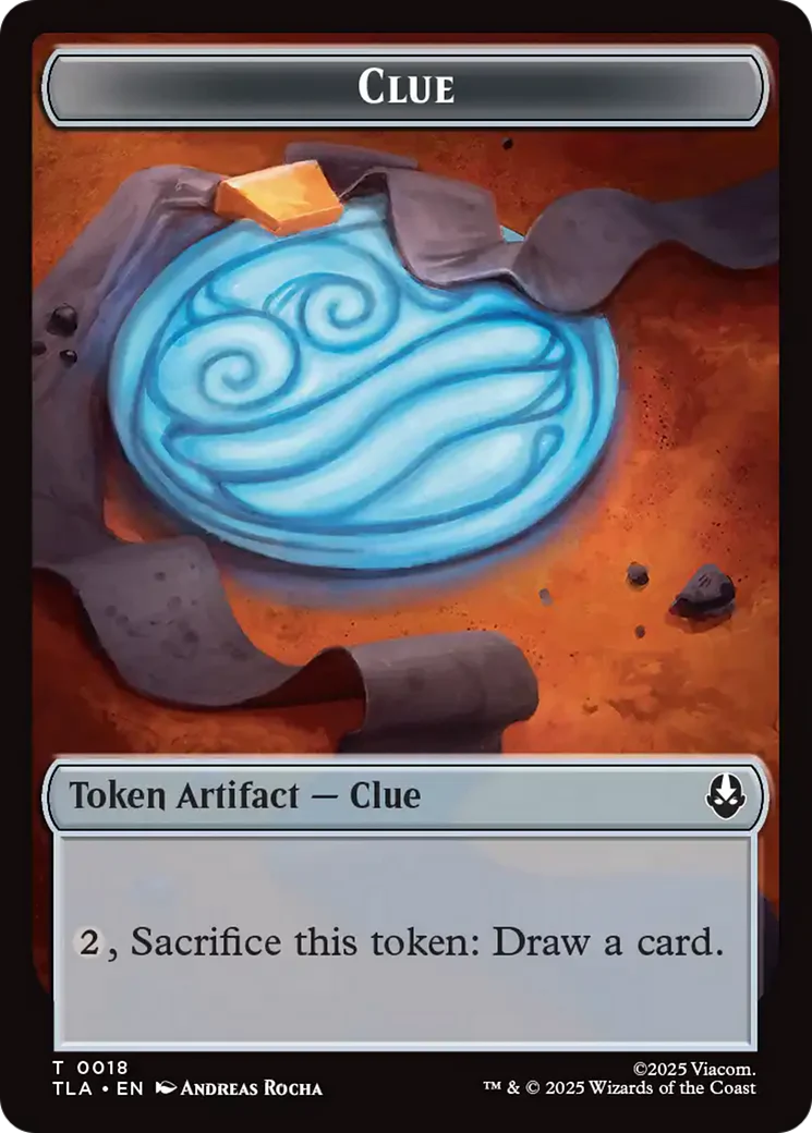 Ally (0005) // Clue (0018) Double-Sided Token [Avatar: The Last Airbender Tokens] - Image 2