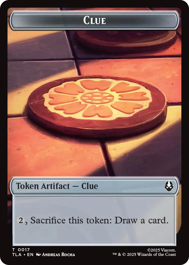 Ally (0006) // Clue (0017) Double-Sided Token [Avatar: The Last Airbender Tokens] - Image 2