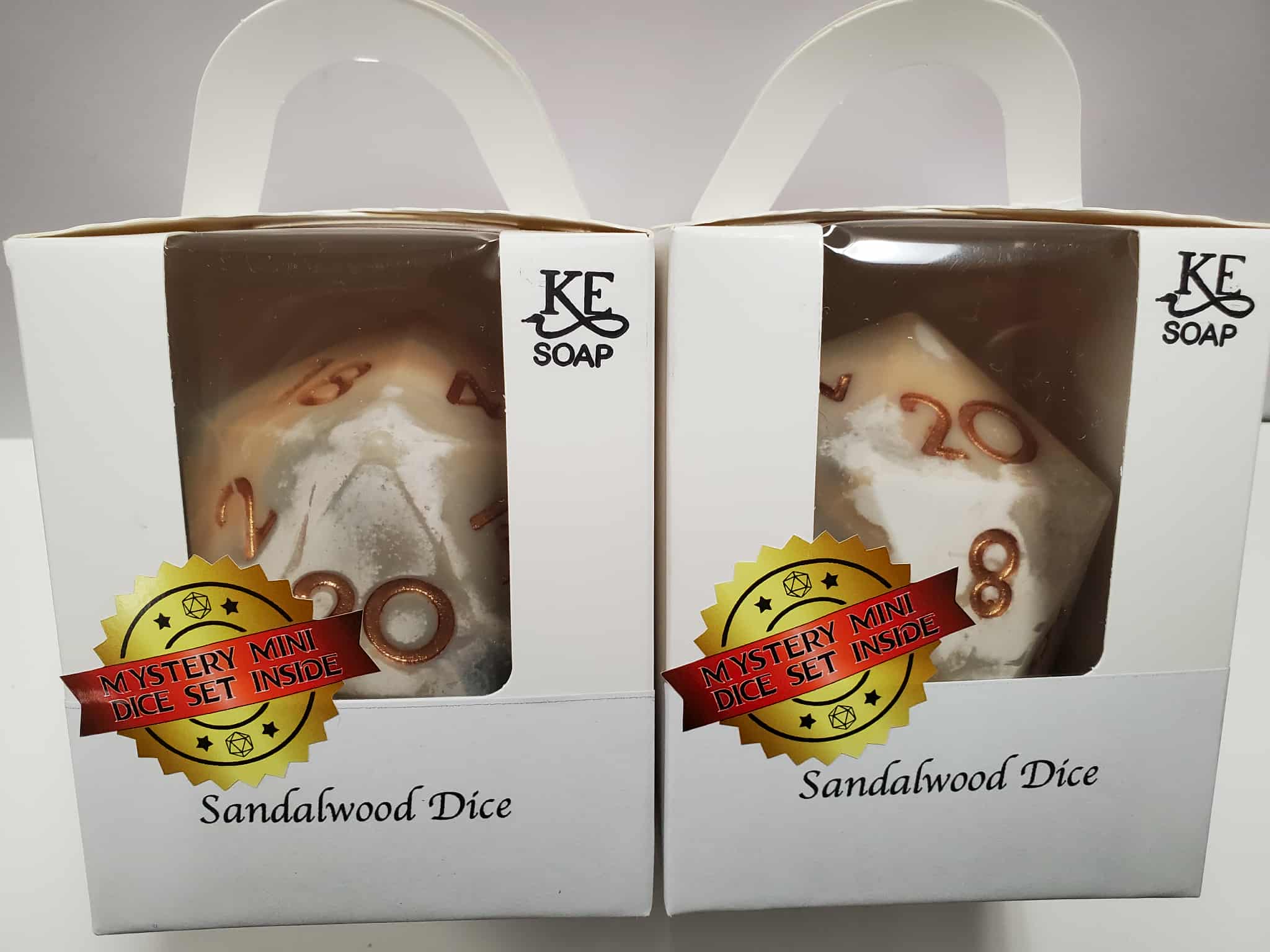 Big D20 Soap Dice Sandalwood - Image 2