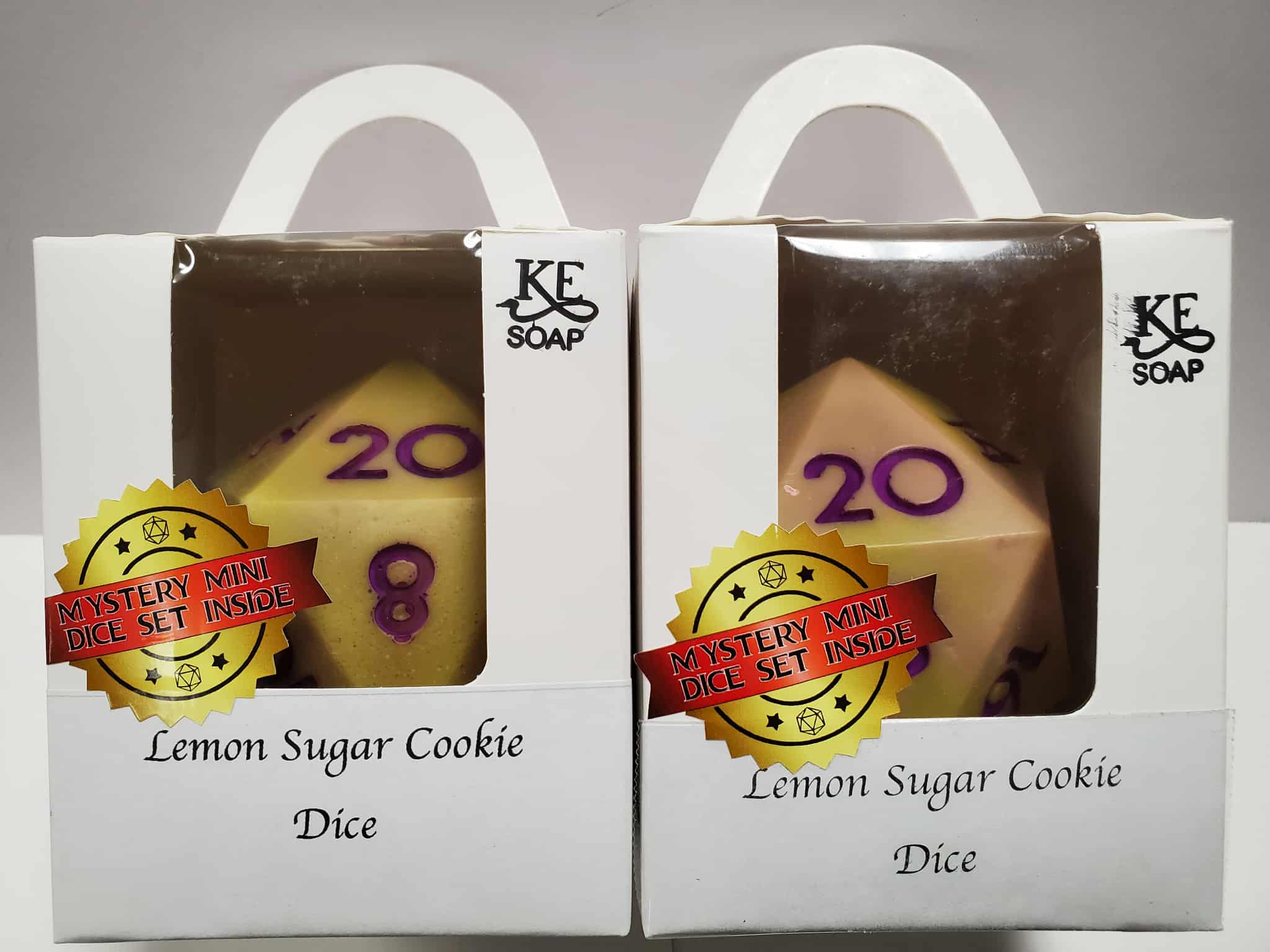Big D20 Soap Dice Lemon Sugar Cookie - Image 2