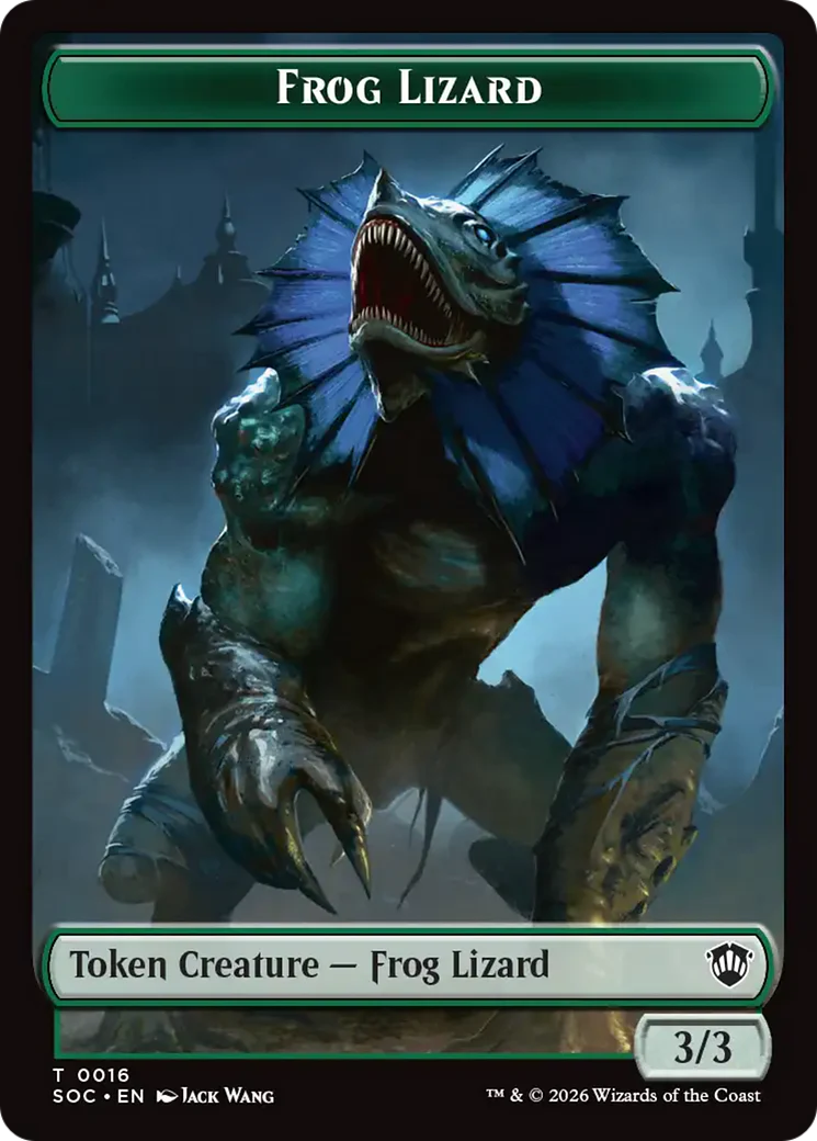 Boar // Frog Lizard Double-Sided Token [Secrets of Strixhaven Commander Tokens] - Image 2