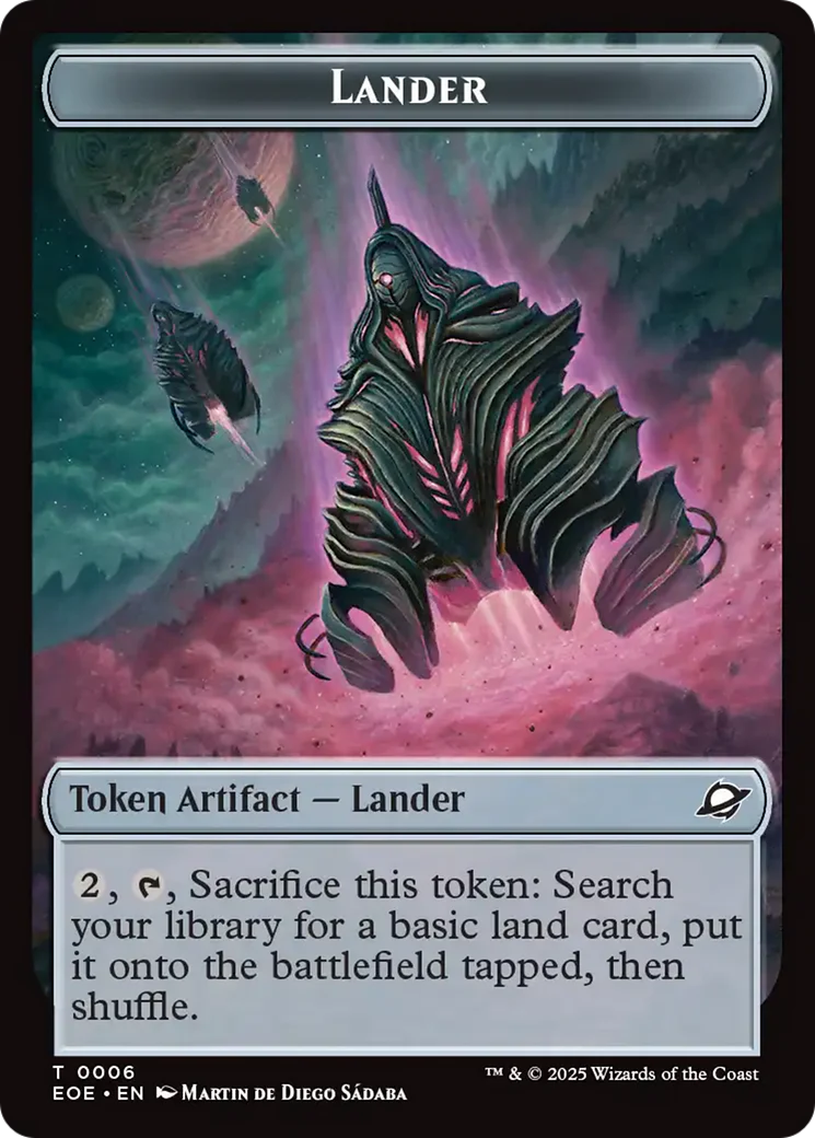 Drone // Lander (0006) Doubled-Sided Token [Edge of Eternities Tokens] - Image 2