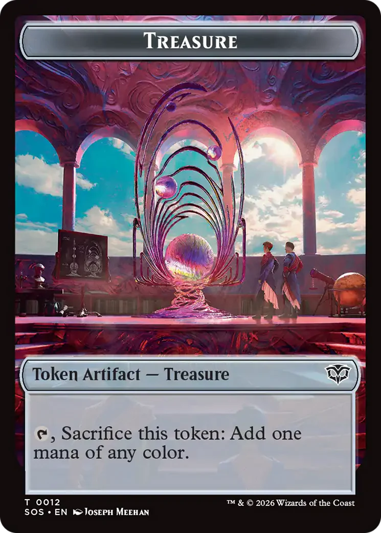Elemental (0003) // Treasure Double-Sided Token [Secrets of Strixhaven Tokens] - Image 2