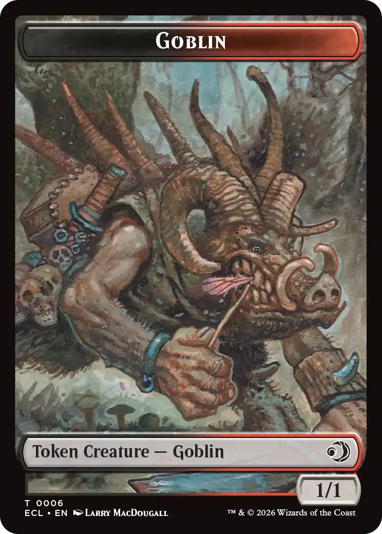 Faerie // Goblin Double-Sided Token [Lorwyn Eclipsed Tokens] - Image 2