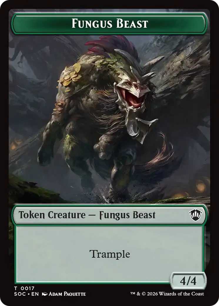 Goat // Fungus Beast Double-Sided Token [Secrets of Strixhaven Commander Tokens] - Image 2