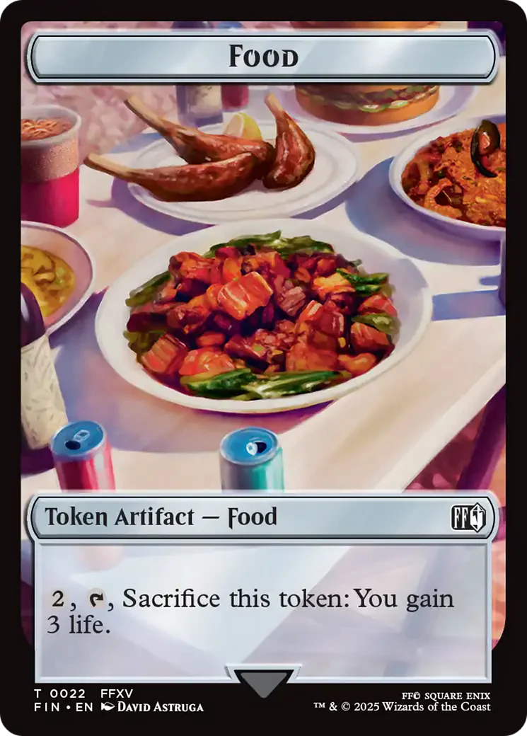 Hero (0003) // Food Double-Sided Token [FINAL FANTASY Tokens] - Image 2