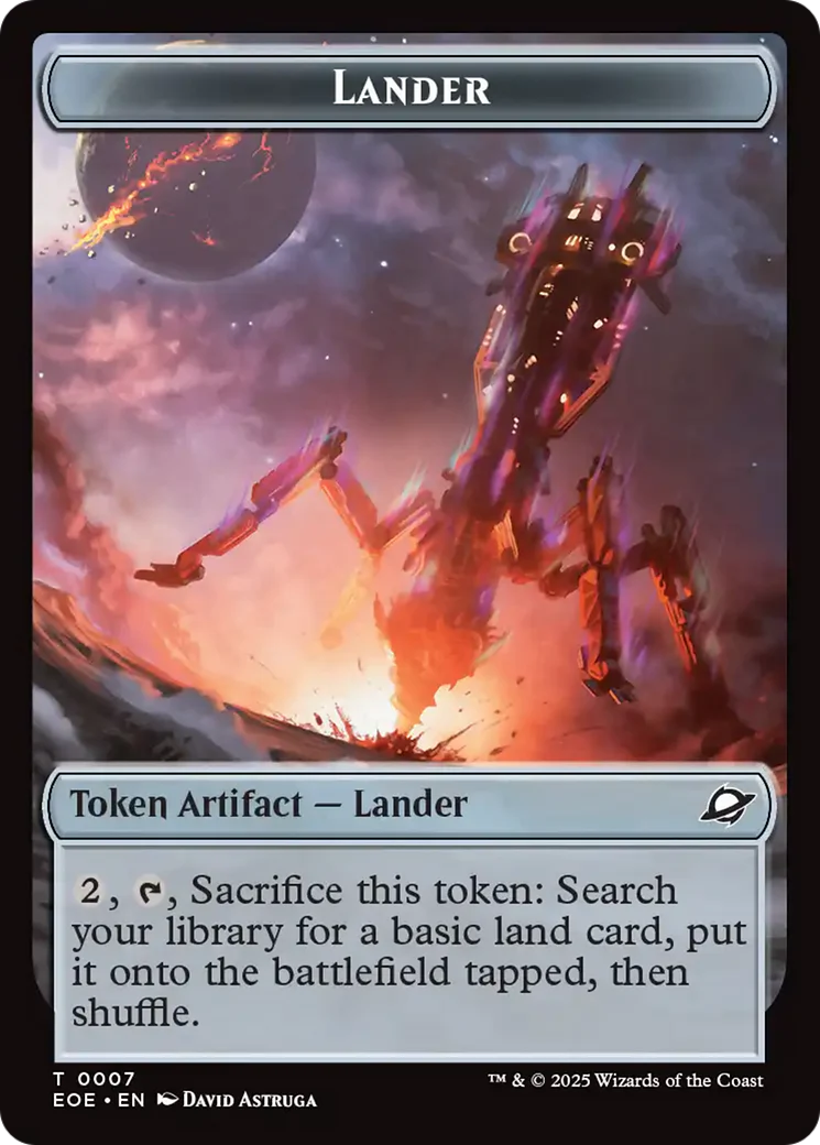 Human Soldier // Lander (0007) Doubled-Sided Token [Edge of Eternities Tokens] - Image 2