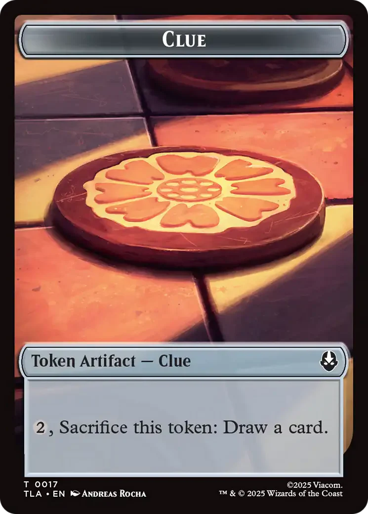 Monk // Clue (0017) Double-Sided Token [Avatar: The Last Airbender Tokens] - Image 2