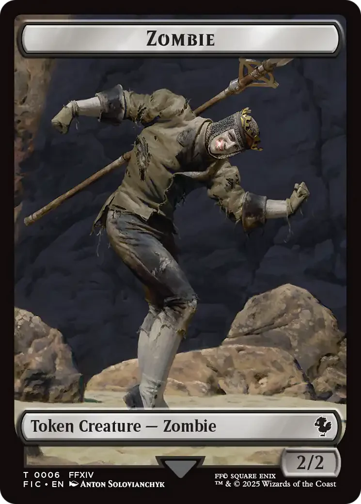 Moogle // Zombie Double-Sided Token [FINAL FANTASY Commander Tokens] - Image 2