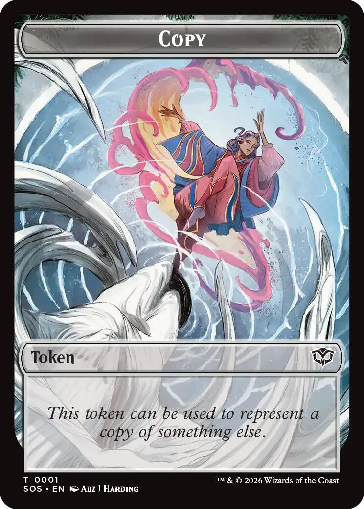 Spirit (0025) // Copy Double-Sided Token [Secrets of Strixhaven Commander Tokens] - Image 2