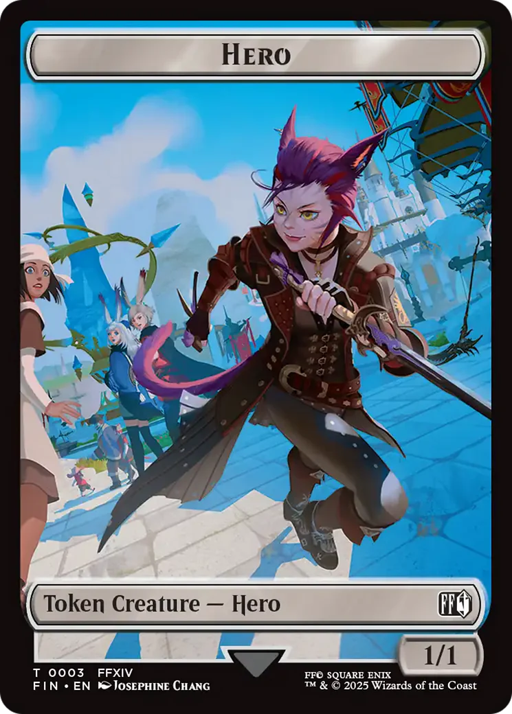 Spirit // Hero (0003) Double-Sided Token [FINAL FANTASY Commander Tokens] - Image 2