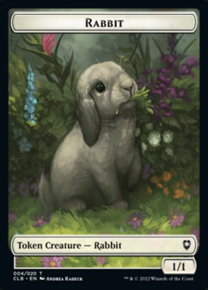 Treasure // Rabbit Double-Sided Token [Commander Legends: Battle for Baldur's Gate Tokens] - Image 2