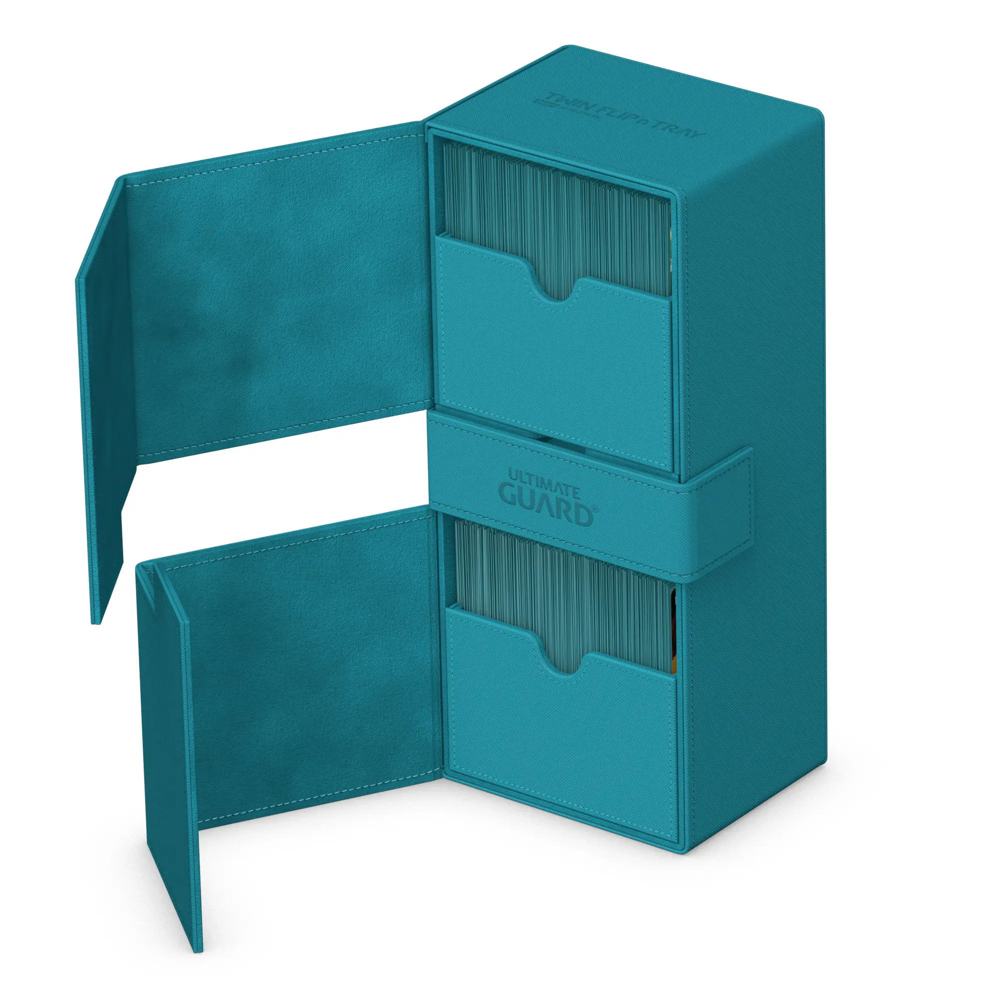 Ultimate Gaurd: Deck Case - Flip Tray 266+ - Mono-Color Petrol - Image 2