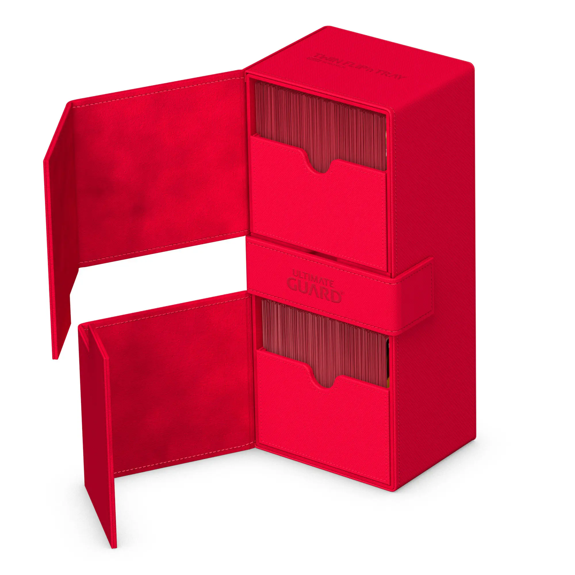 Ultimate Gaurd: Deck Case - Flip Tray 266+ - Mono-Color Red - Image 2