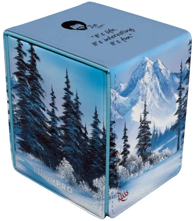 Ultra PRO Alcove Flip Deck Box Bob Ross Winter Paradise