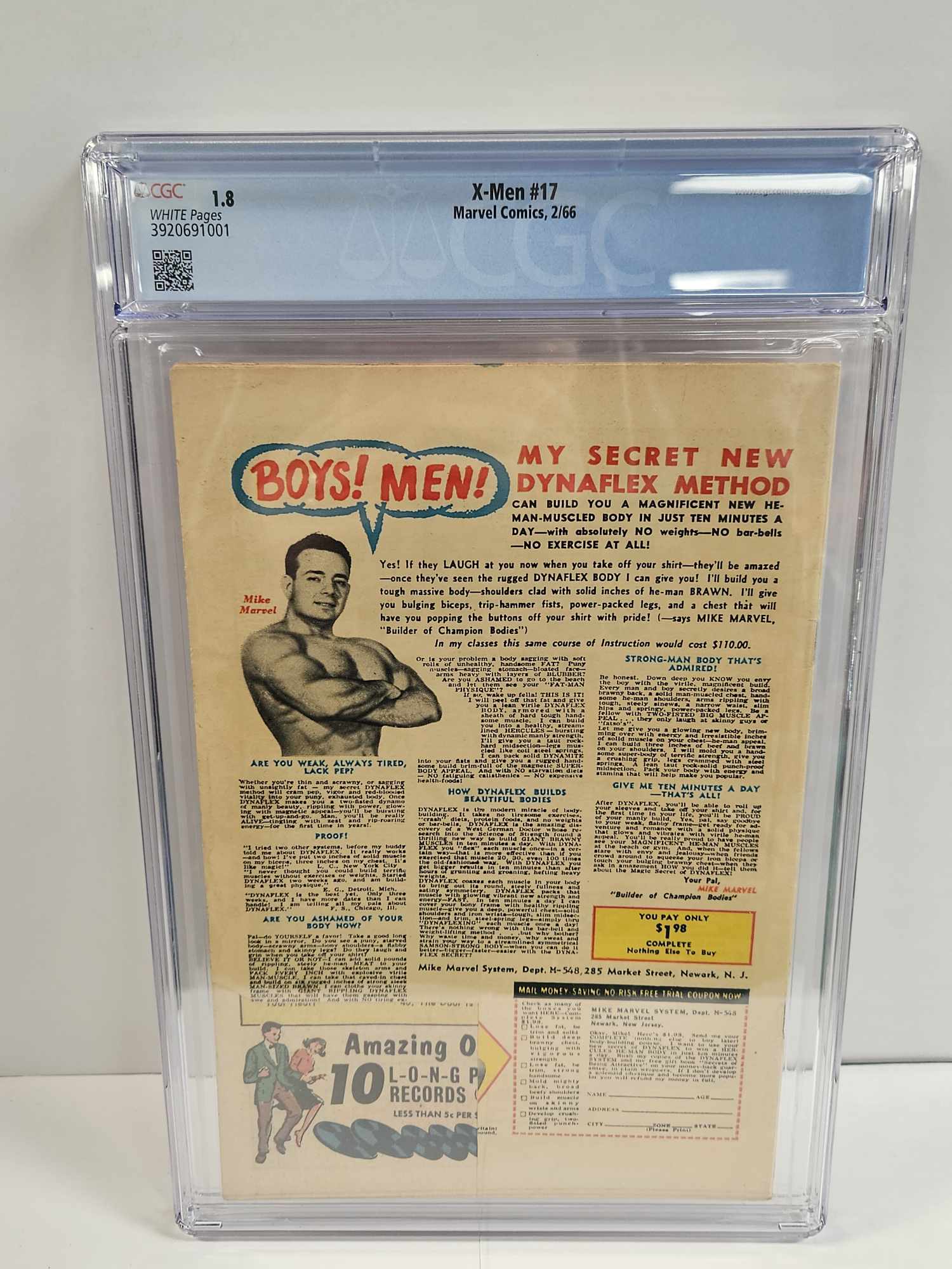 X-Men #17 CGC 1.8 - Image 2