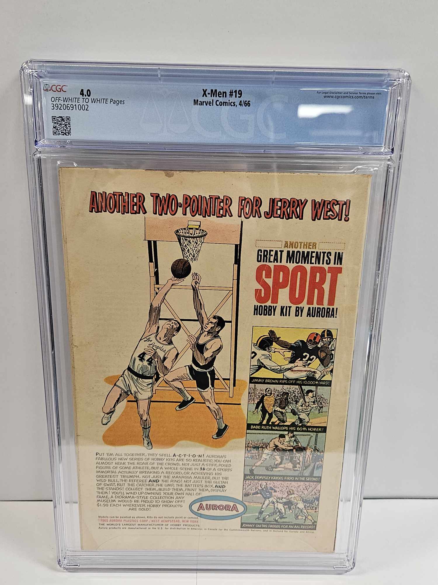 X-Men #19 CGC 4.0 - Image 2